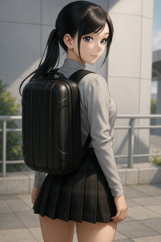 プロテクトハードケースの美少女のプロンプト紹介|AIイラスト