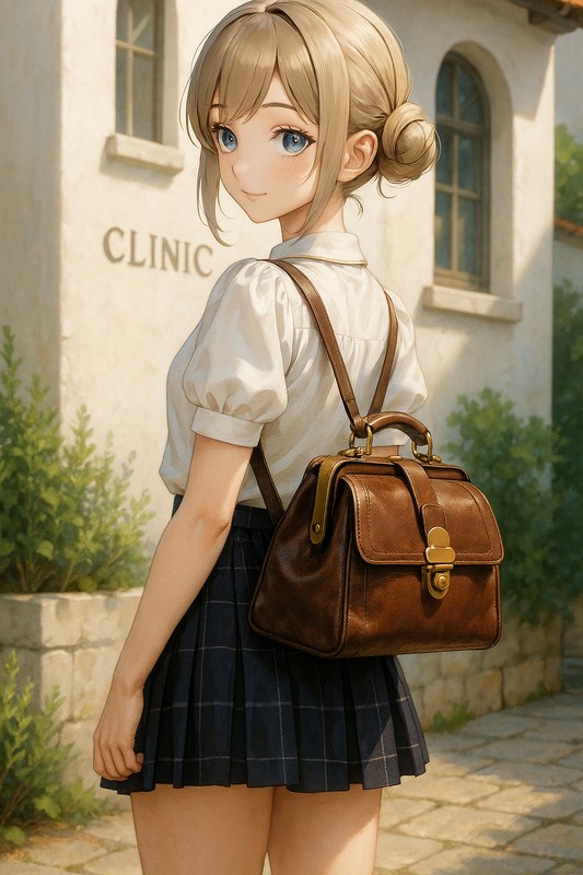 医療ドクターバッグの美少女のプロンプト紹介|AIイラスト