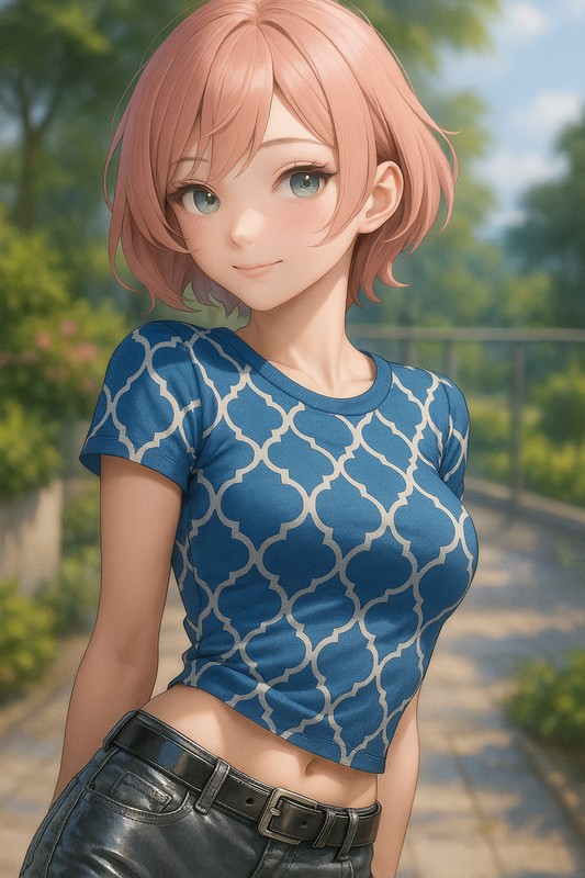 モロッカントレリス柄の服プロンプト｜AIイラスト