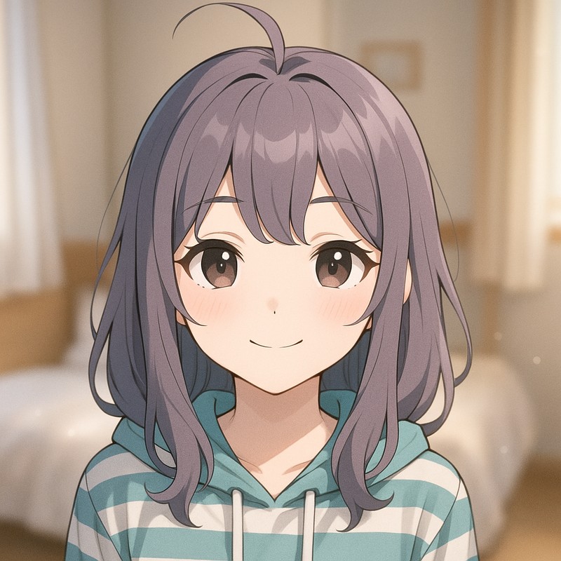 アホ毛付き前髪のプロンプト紹介|画像AI