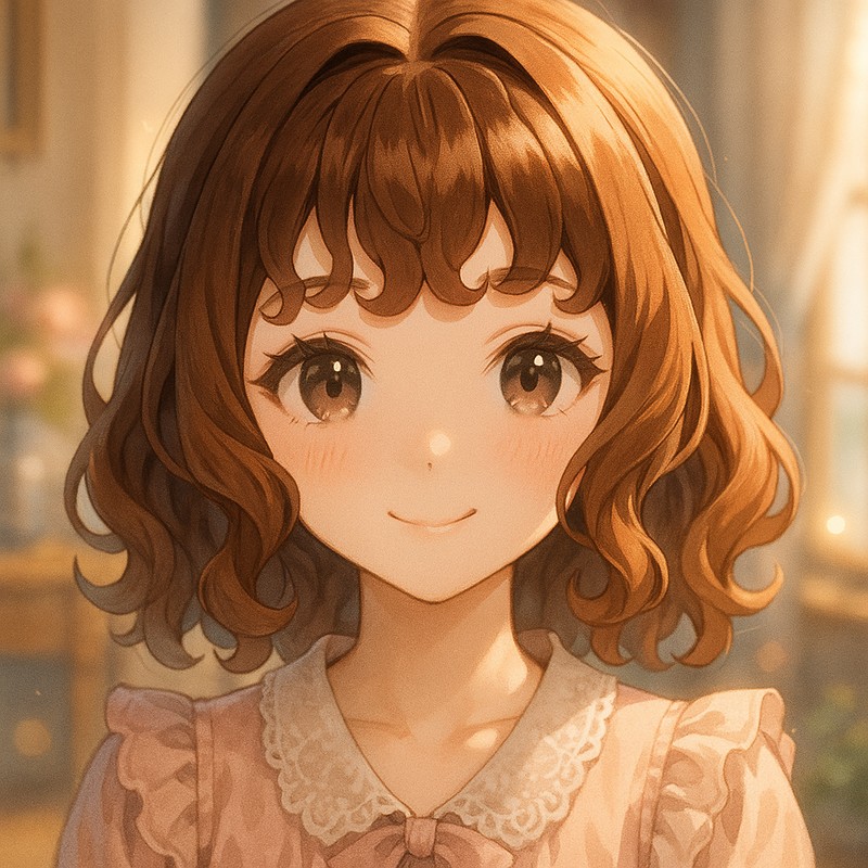 curly bangs, 前髪のプロンプト紹介|画像AI