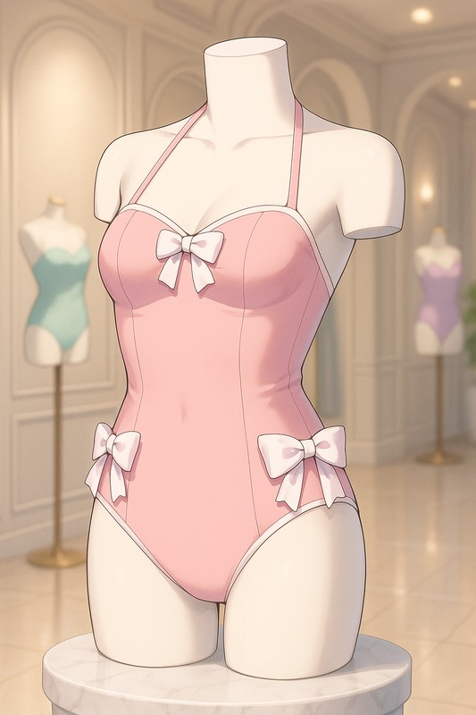リボン付き水着|AI用水着プロンプト