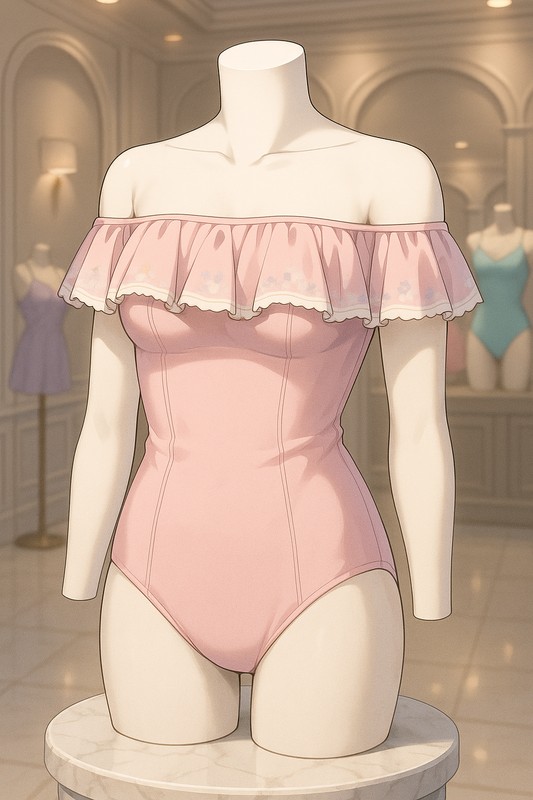 オフショルダー水着|AI用水着プロンプト