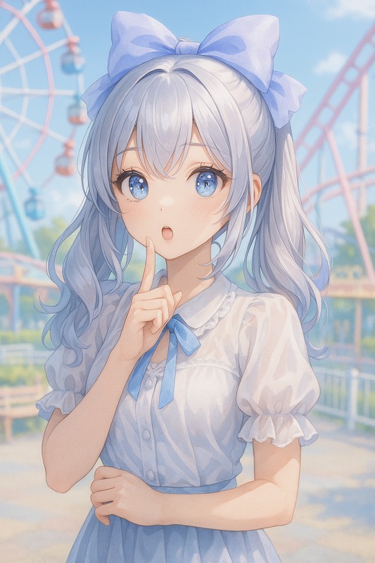 リボンのAIイラスト|プロンプト例