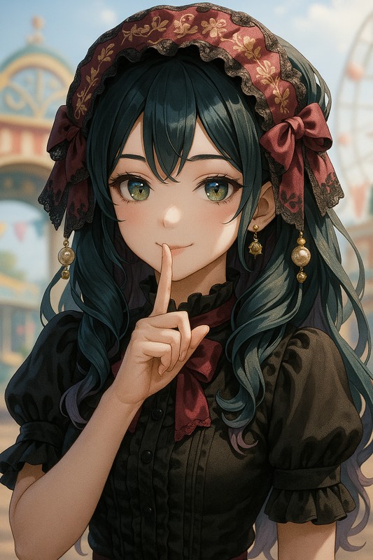 ヘッドドレスのAIイラスト|プロンプト例