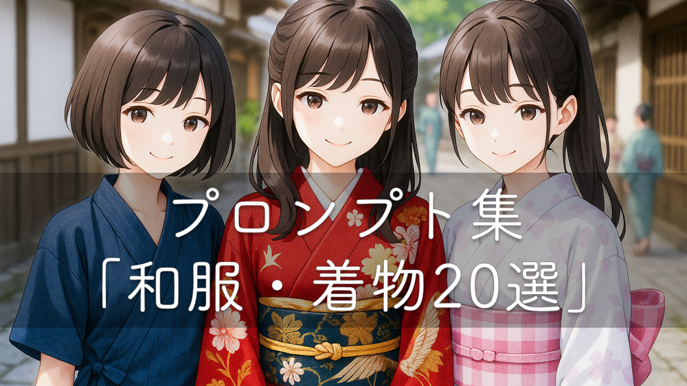 画像生成AIで和服（浴衣・振袖・袴など）を再現するためのプロンプトまとめ