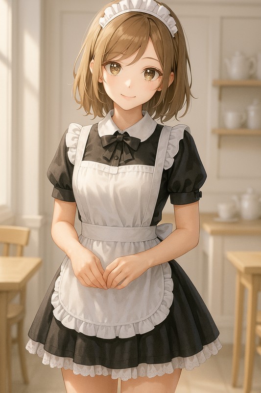 カフェメイド服|AI画像プロンプト紹介