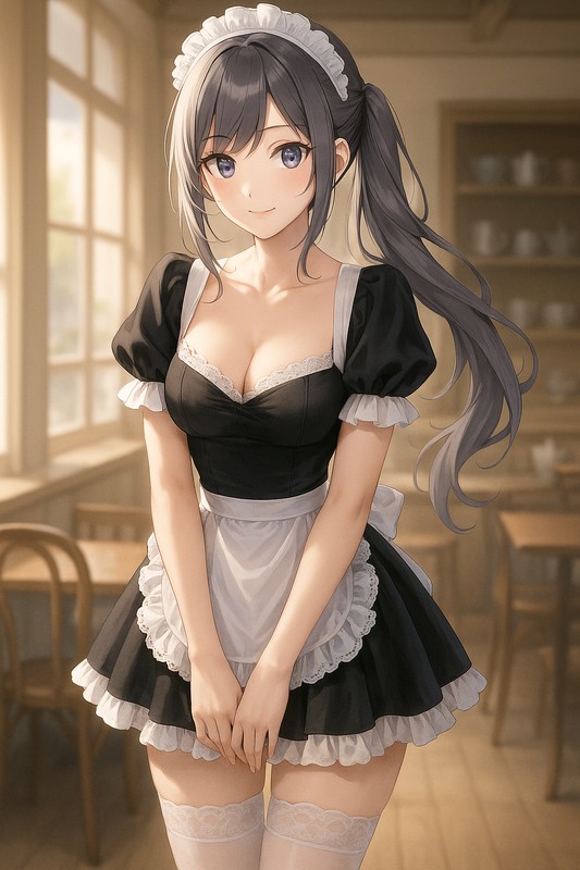 フレンチメイド服|AI画像プロンプト紹介