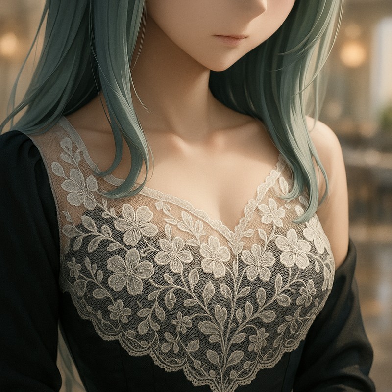 花柄レース|AI画像プロンプト紹介