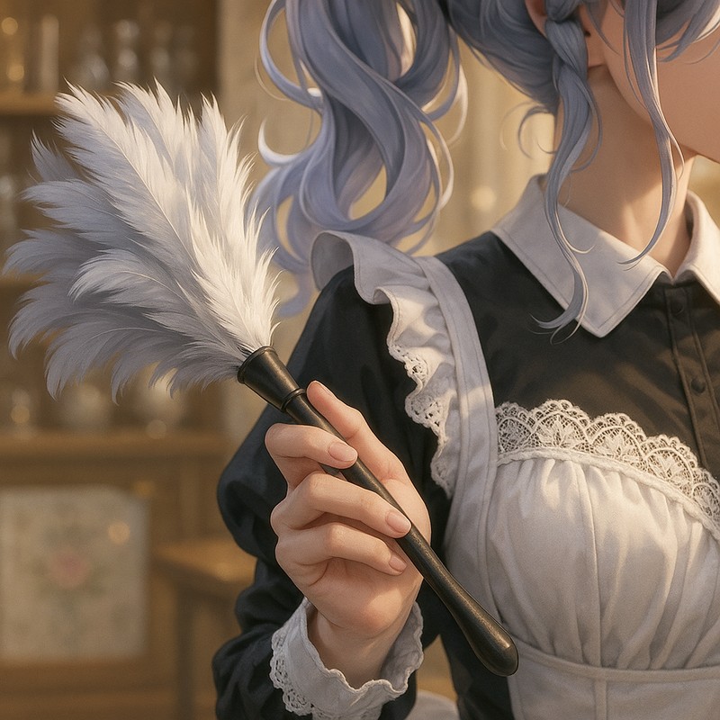 羽根のハタキ|AI画像プロンプト紹介