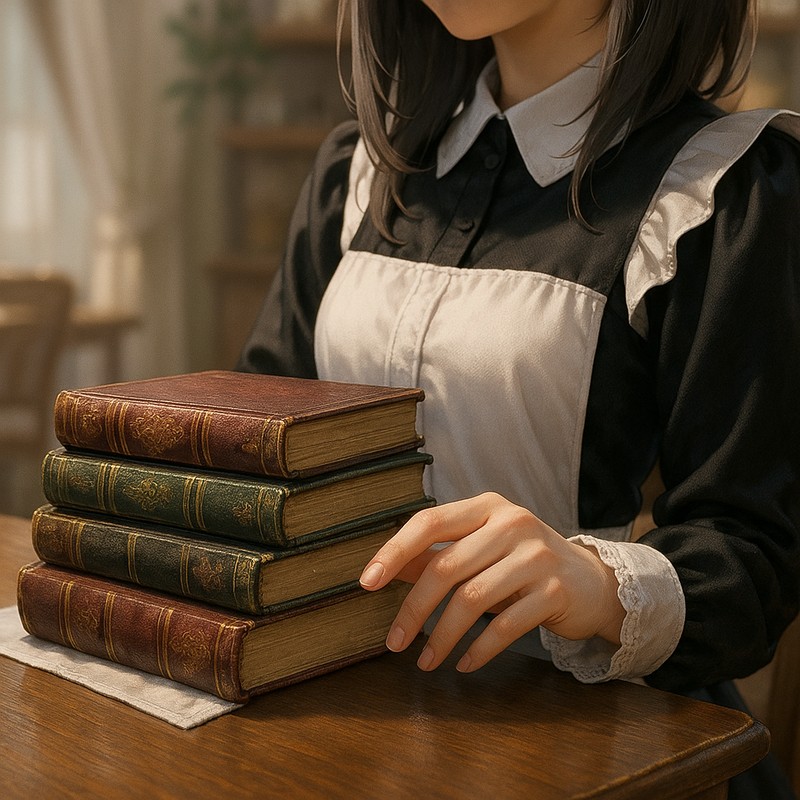 本の束|AI画像プロンプト紹介