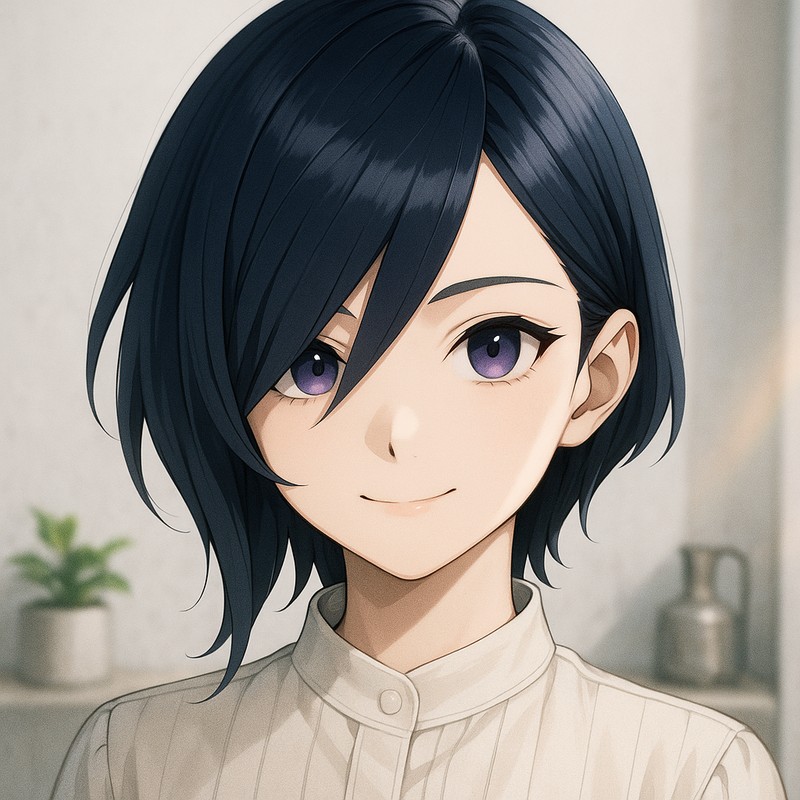 asymmetrical bangs,前髪のプロンプト紹介|画像AI