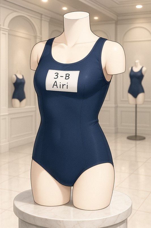 スクール水着(名札入り)|AI用水着プロンプト