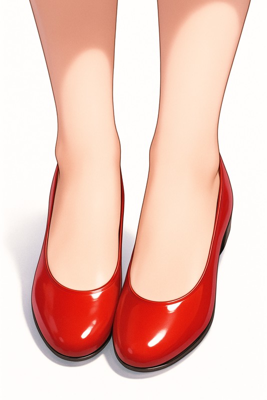 フラットシューズ|靴のプロンプト集【画像AI】