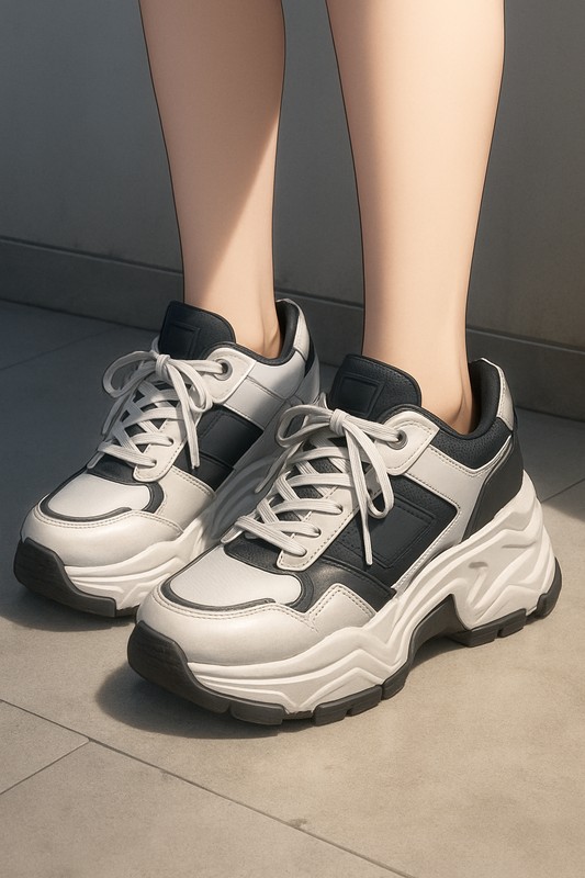 厚底スニーカー|靴のプロンプト集【画像AI】