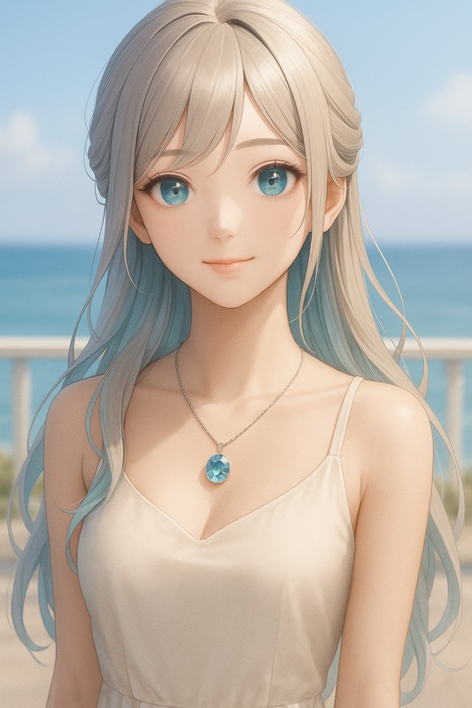 宝石ネックレスのAIイラスト|プロンプト紹介