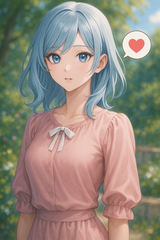 ハートマーク(恋愛・好意)の吹き出しのプロンプト|AIイラスト