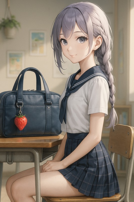 果物モチーフキーホルダーのAIイラスト|プロンプト紹介