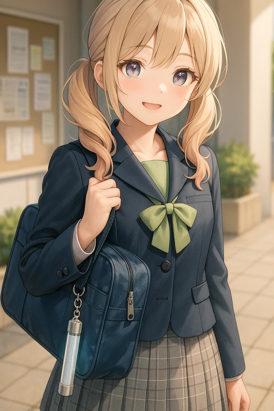 ペンライト型キーホルダーのAIイラスト|プロンプト紹介