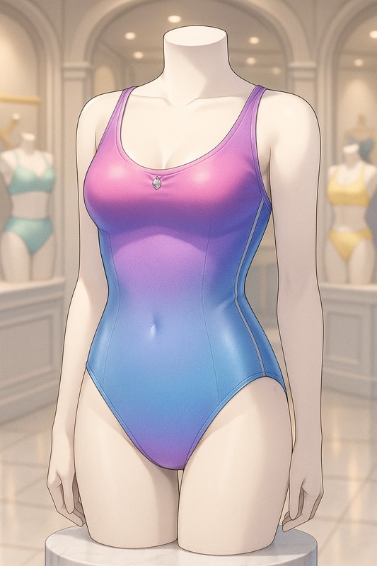 オムブレグラデーション水着|AI用水着プロンプト
