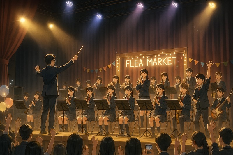 吹奏楽コンサートの再現プロンプト｜AI画像