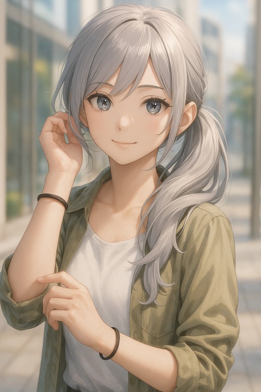 ヘアゴムのAIイラスト|プロンプト紹介