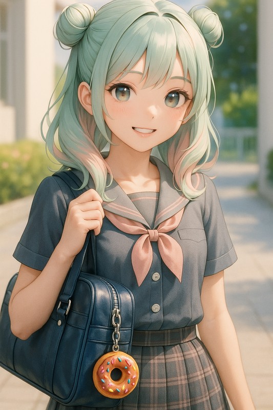 ドーナツモチーフキーホルダーのAIイラスト|プロンプト紹介