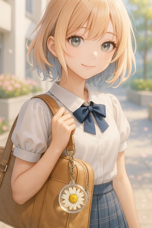 花モチーフアクリルキーホルダーのAIイラスト|プロンプト紹介