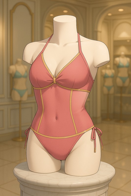 ホルターネックビキニ|AI用水着プロンプト