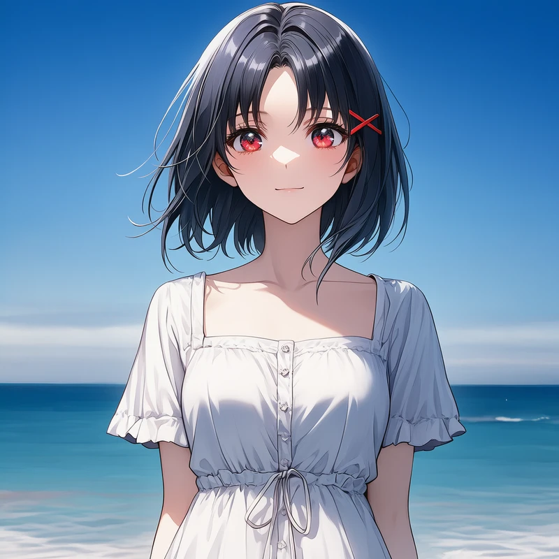 NovelAIで生成した服のネックライン部分のイラスト