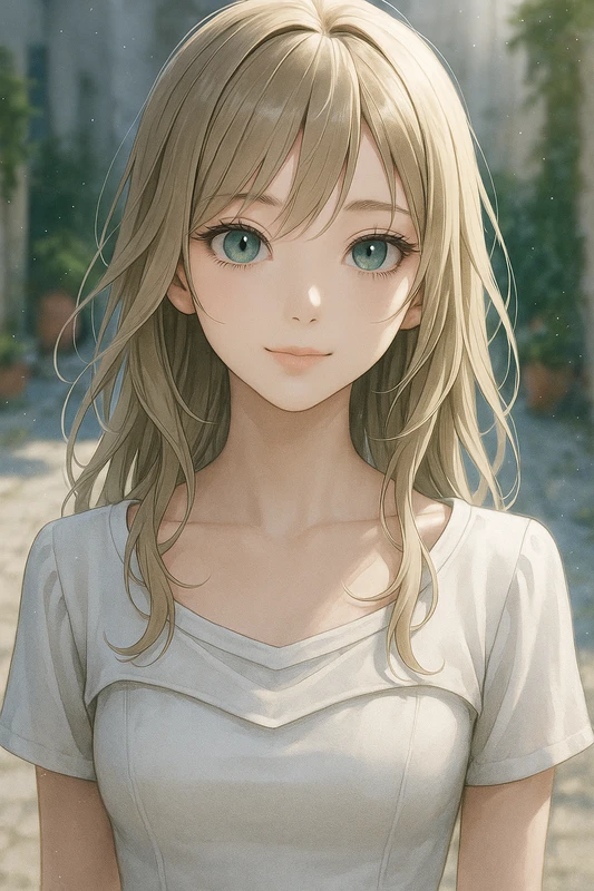 レイヤードネックを再現したAIイラスト