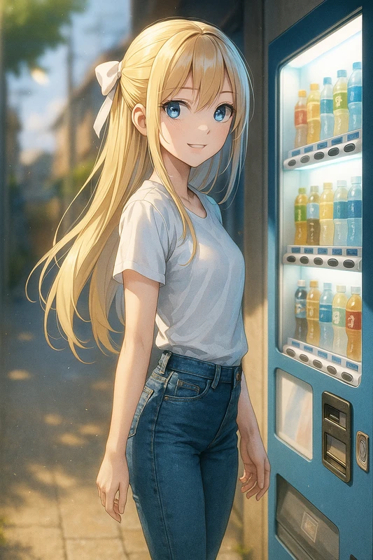 自動販売機を再現したAIイラスト｜プロンプト紹介