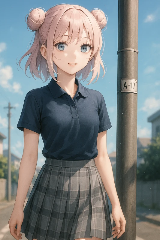 街灯に付属するプレートを再現したAIイラスト｜プロンプト紹介