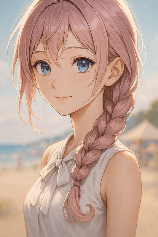 カールエンド編みのAIイラスト|プロンプト紹介