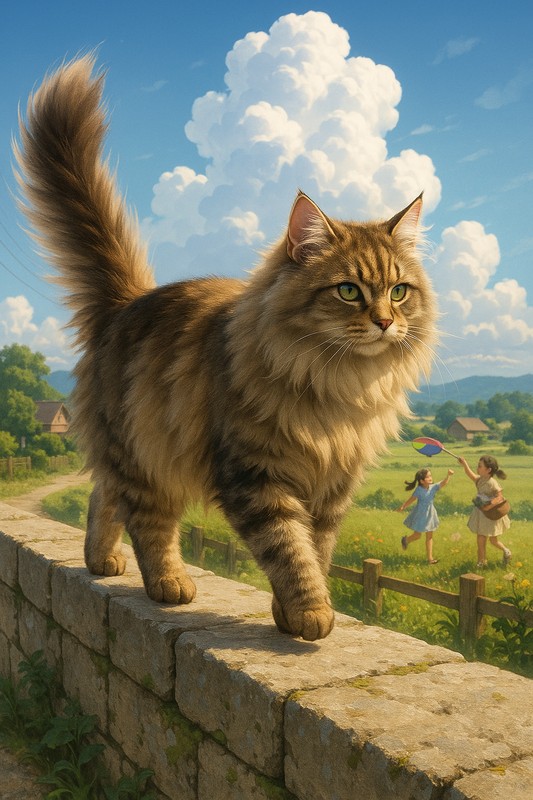 シベリアン(猫)のAIイラスト|再現プロンプト用
