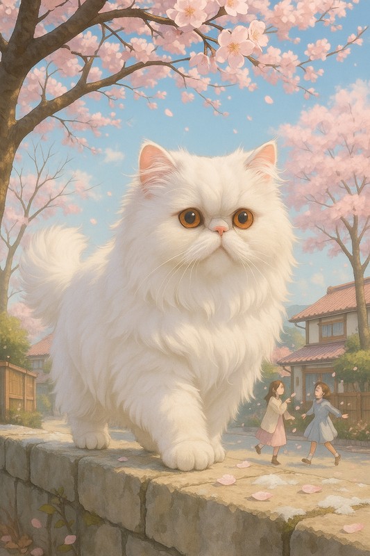 ペルシャ猫のAIイラスト|再現プロンプト用
