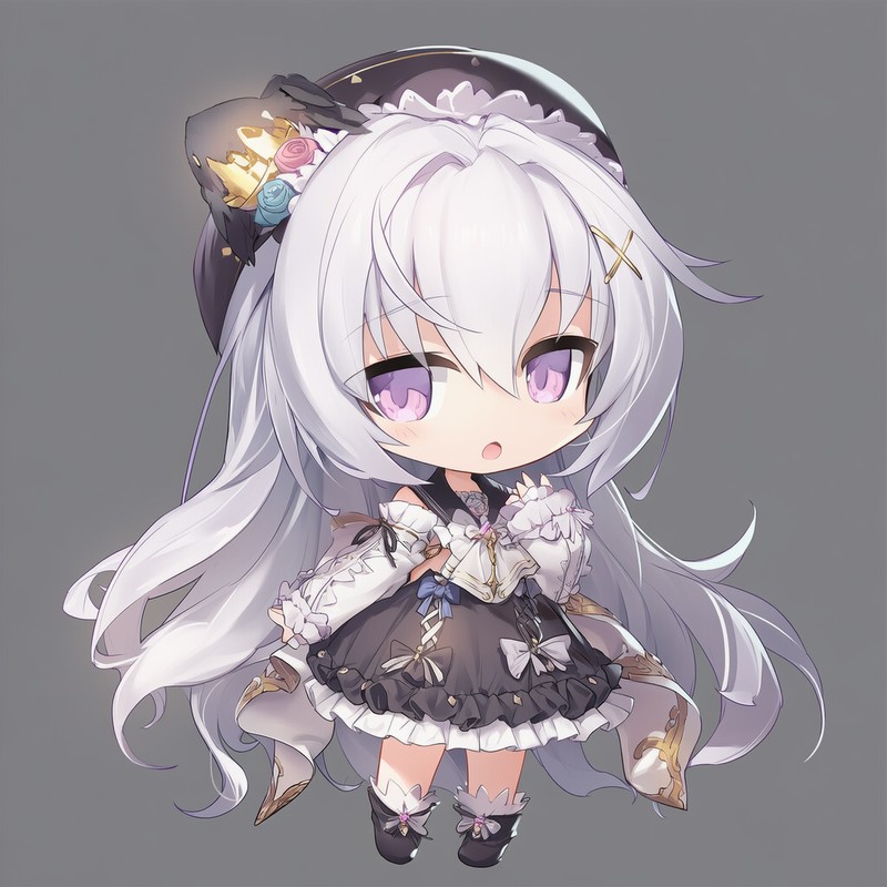 NovelAIで生成したちびキャラ