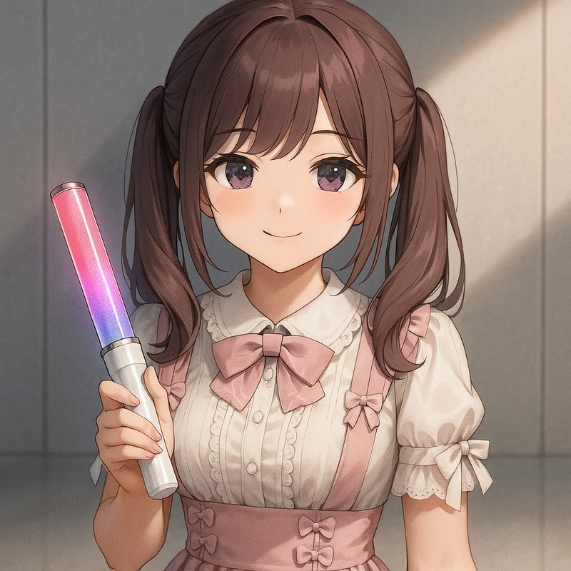 ペンライト(交換式LED)のAIイラスト|押し活グッズ