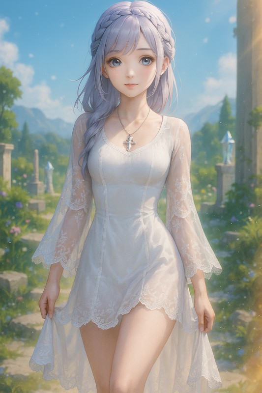 ヒーラーの服のAIイラスト|プロンプト紹介(ファンタジー)
