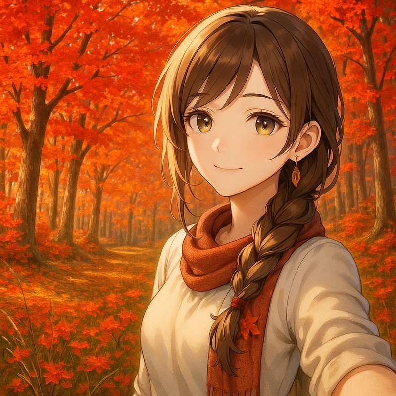 秋の紅葉のAIイラスト|背景用プロンプト紹介