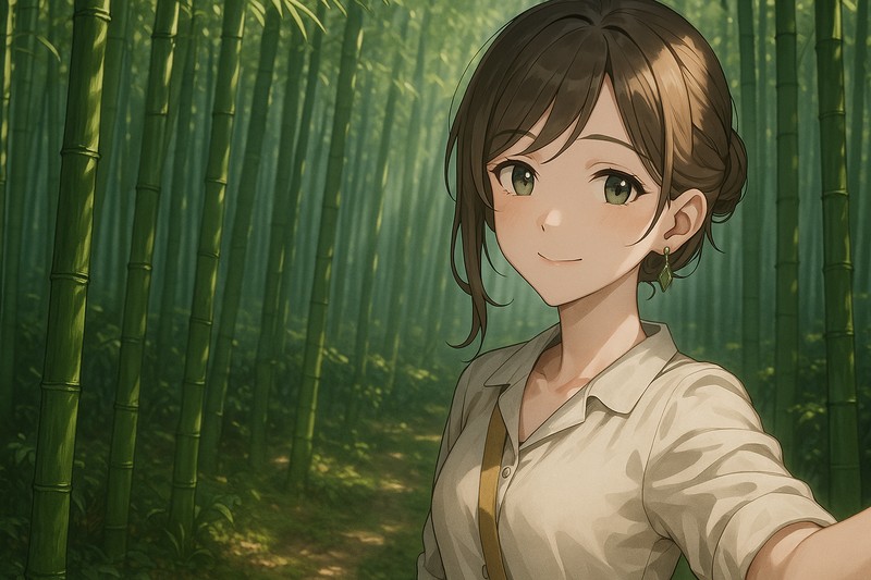 竹林のAIイラスト|背景用プロンプト紹介