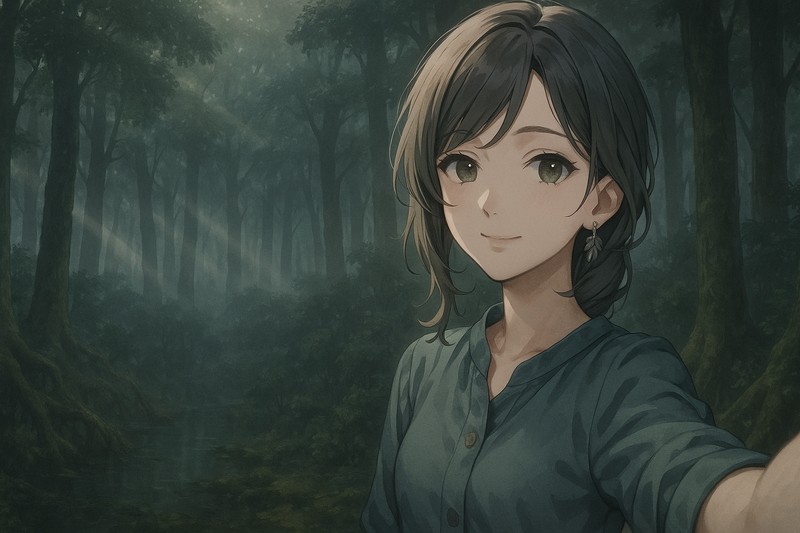 樹海のAIイラスト|背景用プロンプト紹介