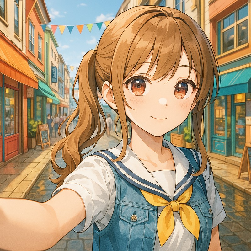 商店街のAIイラスト|背景用プロンプト紹介
