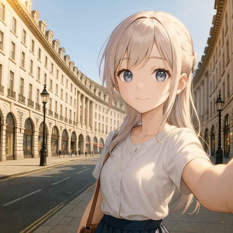 リージェント・ストリートのAIイラスト|プロンプト紹介・世界の街並み