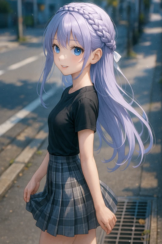 道路の側溝の格子を再現したAIイラスト｜プロンプト紹介