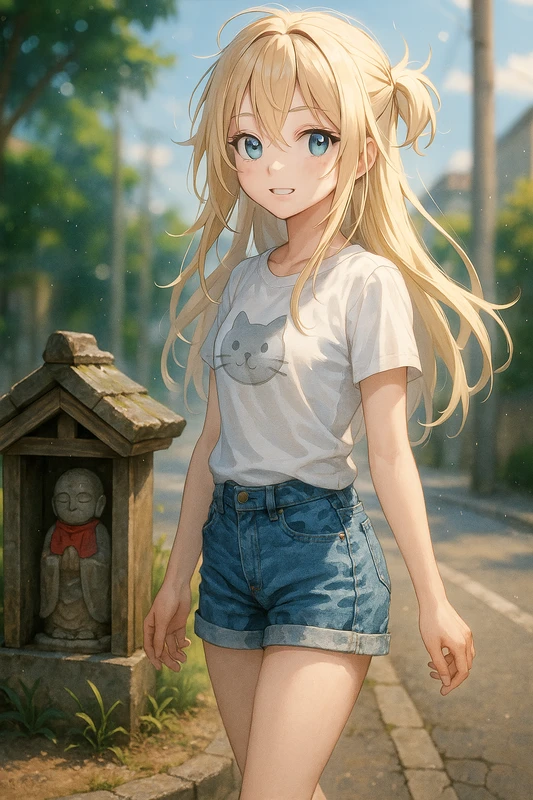 小さな地蔵を再現したAIイラスト｜プロンプト紹介
