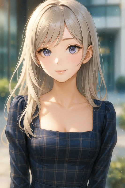 スクエアネックの服のAIイラスト|プロンプト紹介