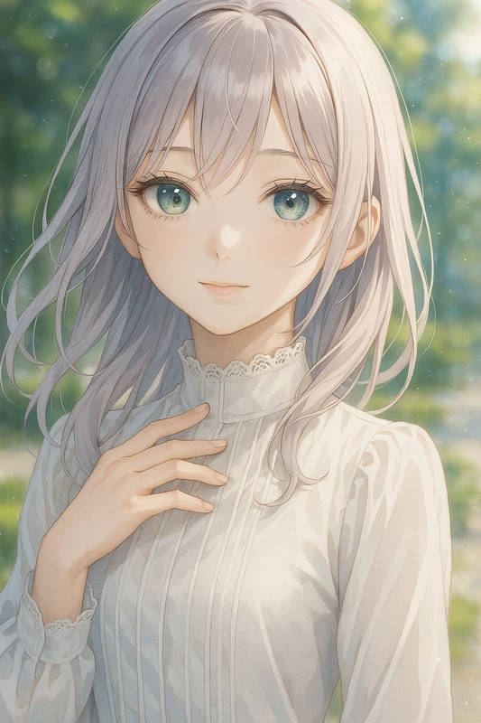 ハイネックの服のAIイラスト|プロンプト紹介