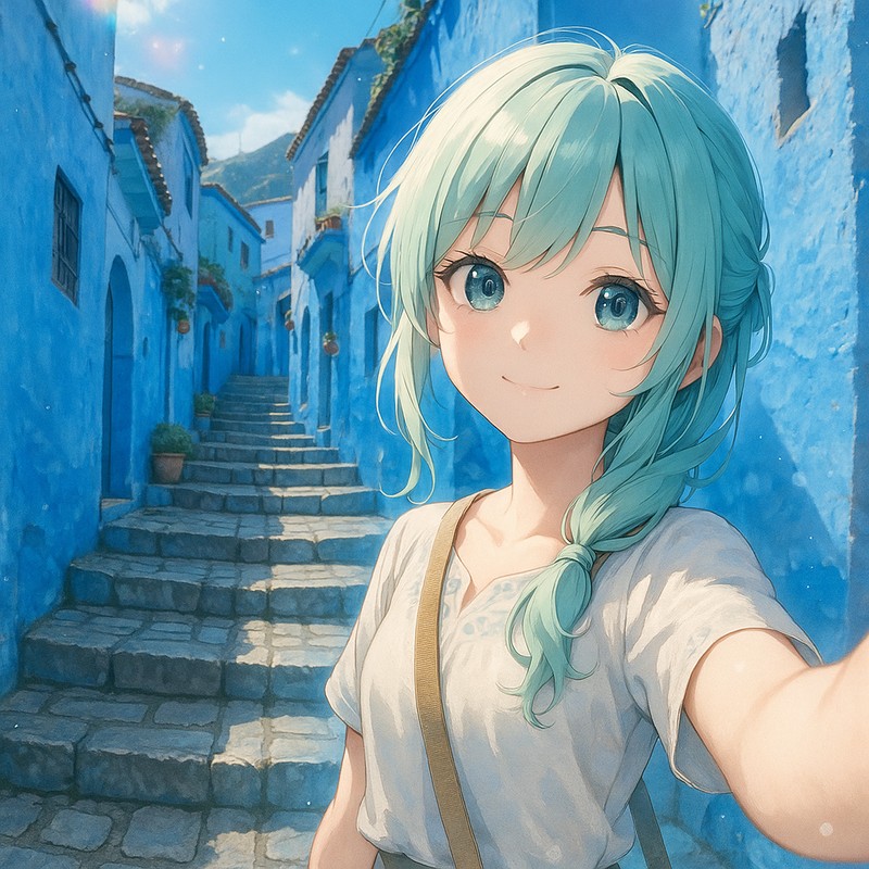 シャウエン旧市街のAIイラスト|プロンプト紹介・世界の街並み