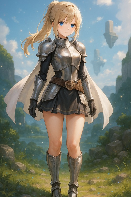 剣士・ナイトの服のAIイラスト|プロンプト紹介(ファンタジー)